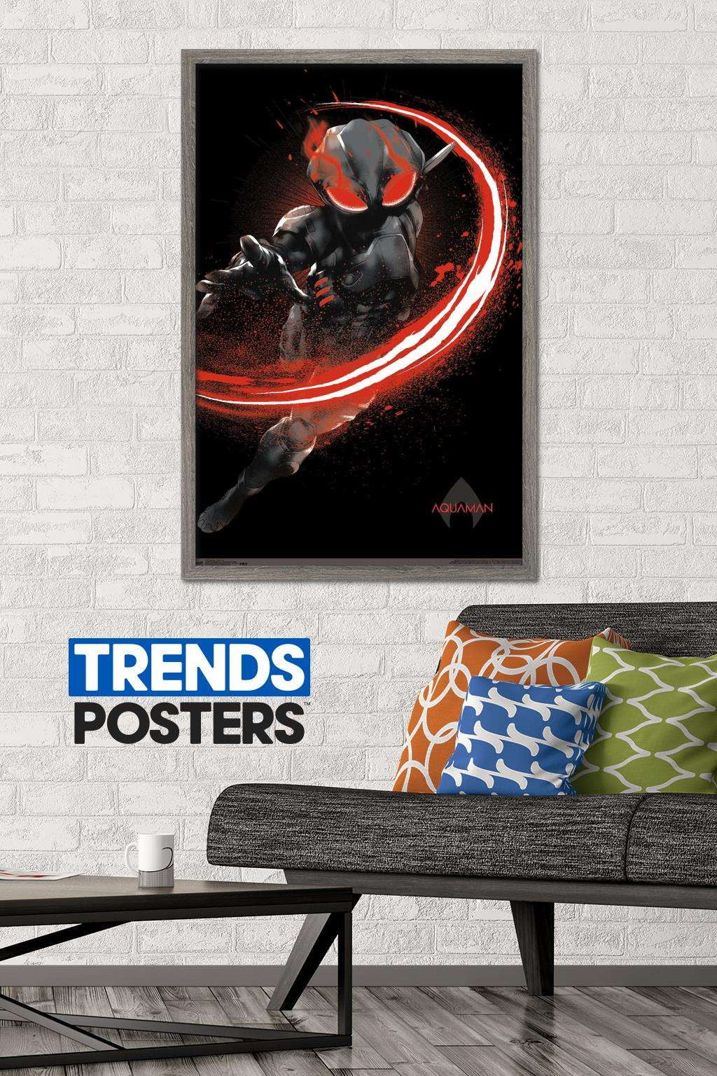 DC Comics Movie - Aquaman - Manta Fear Wall Poster, 22.375" x 34", Framed