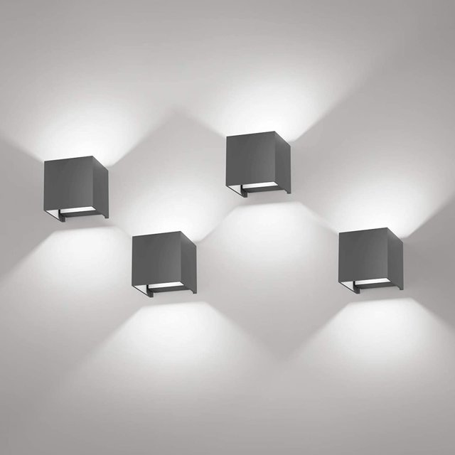 Paquete de 2 lámparas de pared para dormitorio con ángulo de haz ajustable para exteriores, aluminio, blanco cálido, 3000 K, bombilla LED G9 reemplazable, accesorios de iluminación para interiores, apto para pasillo, sala de estar Kuyhfg Sin marca