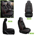 thumbnail image 5 of Fit for Kia Optima 2018, Black and Red Edges Car Seat Covers, PU Leather Front two seats With a Headrest and Lumbar Support Protect and Upgrade Seats, Airbag-Compatible, 5 of 8