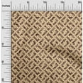 thumbnail image 2 of oneOone Viscose Jersey Light Brown Fabric Geometric Quilting Supplies Print Sewing Fabric By The Yard 60 Inch Wide, 2 of 4