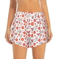 thumbnail image 2 of KLL Floral butterfly Pattern Shorts Women,Athletic Shorts High Waisted Running Shorts Pocket Sporty Short Gym Elastic Workout Shorts-XX-Large, 2 of 7