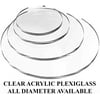 Clear Acrylic Plexiglass Lucite Circle Round Disc, Transparent Acrylic Round Sheet- Every Thickness and Diameter Available MADE IN USA (17 Inch Diameter, 1/4 Inch Thick)