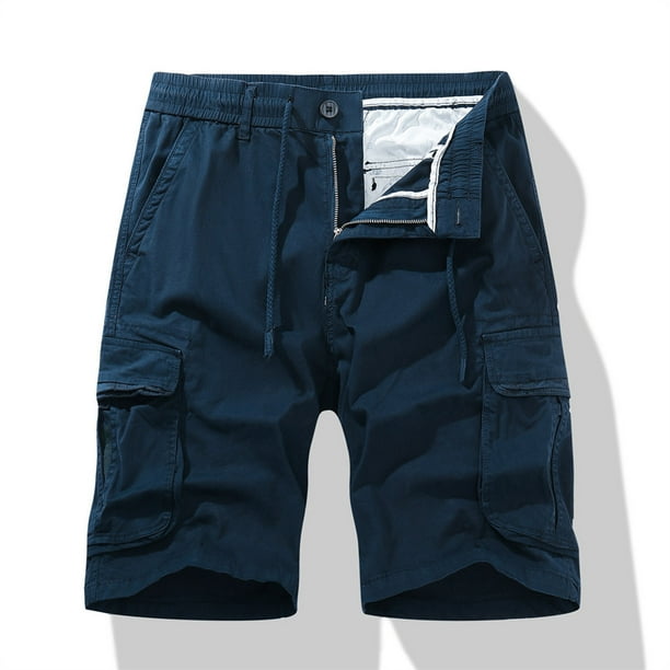Navy blue cargo shorts best sale walmart