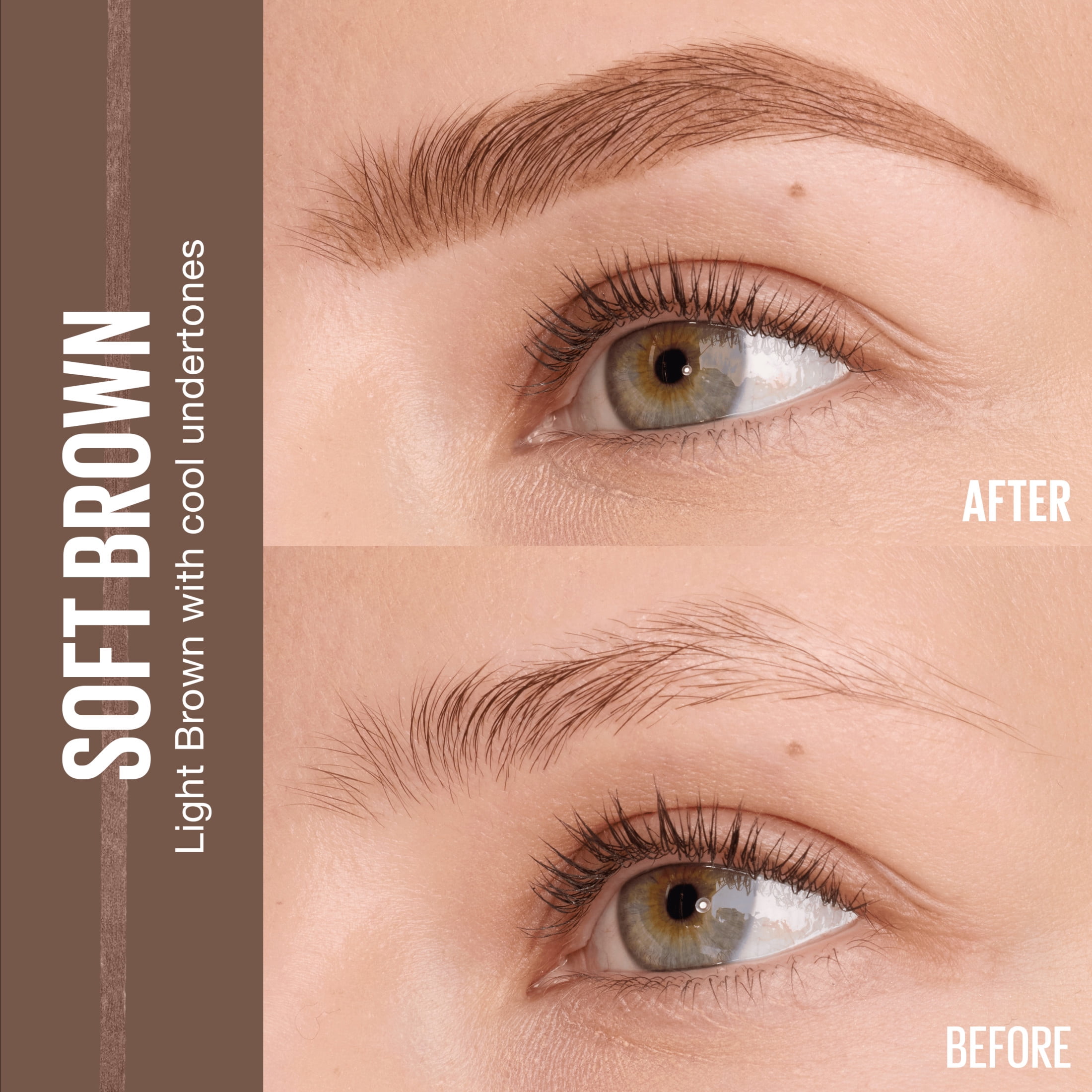 (6 pack) Maybelline Express Brow Ultra Slim Pencil Eyebrow Makeup, Soft Brown