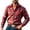 04-Red, variant on Yutgune Mens Plus Size Western Shirt Plaid Flannel Shirt For Men Country Casual Button Down Shirt