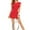 Red, variant on Abomasnow Womens 2-in-1 Ruffle Sleeve Golf Tennis Dress with Built-in Shorts Lightweight A-Line Workout Exercise Athletic Mini Dresses