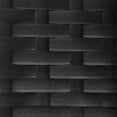 thumbnail image 5 of vidaXL Banc de Jardin 2 Places avec Coussin en Poly Rotin Noir, 5 of 5