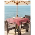 thumbnail image 3 of Outdoor Tablecloth with Umbrella Hole for Patio/Picnic/Party/Camping, Ombre Pink Wooden Grain Waterproof Table Cloth Square Cover Washable, Farmhouse Vintage Chic Textured (54"x 54"), 3 of 8