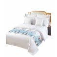 thumbnail image 2 of Xipuska Christmas Blue Bed Runners for King Size Bed, Decorative Bed Throws for Foot of Bed, Xmas Snowman Pine Branch Cardinal Bird Snowflake Bed Runner Sofa Throw Bedding Scarf Slipcover for Bedroom, 2 of 6