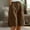 A-Brown, variant on Summer Shorts for Women Casual Linen High Waisted Button Shorts Solid Color Wide Leg Bermuda Long Shorts with Pockets Blue M