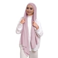 thumbnail image 2 of Muslim Chiffon Instant Hijab Head Scarf with Matching Tie Back Jersey Undercap, 2 of 2