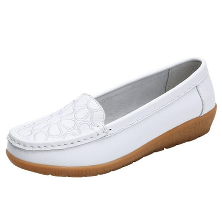 

Casual Shoes For Women Women Comfort Walking Flat Loafer On Leather Loafer Comfortable Flat Shoes Outdoor Driving Shoes