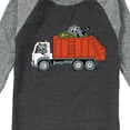 thumbnail image 3 of Instant Message - Garbage Truck Boys - Toddler & Youth Raglan Graphic T-Shirt, 3 of 7