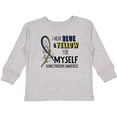 thumbnail image 3 of Inktastic I Wear Blue and Yellow for Myself Down Syndrome Awareness Boys or Girls Long Sleeve Toddler T-Shirt, 3 of 5