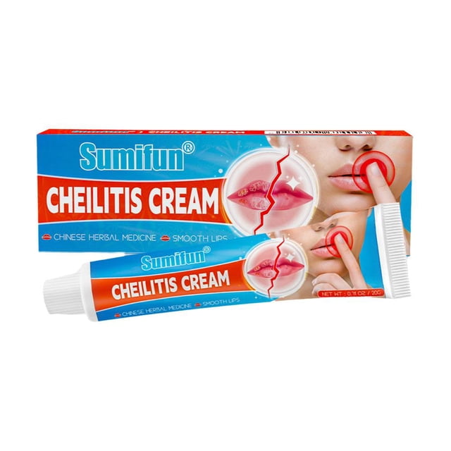 TQEHS Crema para la queilitis Inflamación Herpes labial Antibacterianos Ungüento para labios agrietados M5Q4
