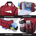 thumbnail image 2 of Bolsa de gimnasio FocusGear Ultimate 2.0, duradera, roja con 10 compartimentos, 2 of 6