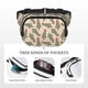 thumbnail image 5 of Fotbe Cowboy Christmas Trees Cangurera Cuadrada con Estampado de Doble Capa, Bolsa de Cintura Ajustable Mini para Hombres y Mujeres, 5 of 9