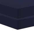 thumbnail image 5 of IR Imperial Rooms 2 Twin Fitted Bed Sheet Deep Pocket Extra Soft Brushed 1800 Series Navy Twin, 5 of 8
