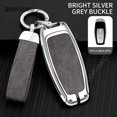 thumbnail image 3 of For Audi C 3 buttons RS 8S A6 A7 A8 E-tron Fashion Q8 C8 D5 A3 TTS Zinc Alloy Leather Accessories Car Remote Key Case Cover, 3 of 21