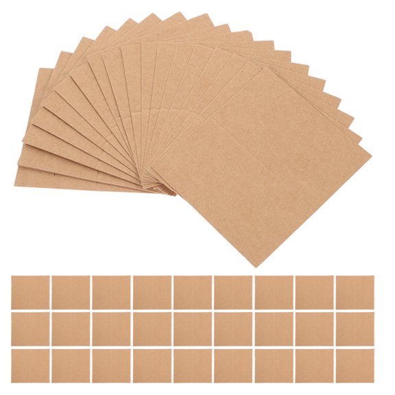 ETEREAUTY Brown Blank Place Cards for Wedding and Home Table Settings Self Standing