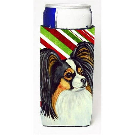 

Papillon Candy Cane Holiday Christmas Michelob Ultra bottle sleeves For Slim Cans - 12 oz.