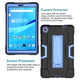 thumbnail image 3 of SOATUTO Case for Lenovo M8 Gen 3 2022 HD LTE Lenovo M8 Tablet Case Heavy Duty Drop-Proof Shock-Resistant Rugged Hard Back Case Built-in Stand For Lenovo Tab M8 2022 / M8 HD LTE 8.0 inch - Black+Blue, 3 of 6