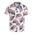 thumbnail image 3 of Camisas de moda para hombre con bandera hawaiana de Estados Unidos, ropa de marihuana, blusa de manga corta con estampado 3D para playa, ropa vintage Y2k, 3 of 5