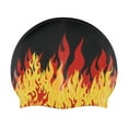 thumbnail image 4 of Sporti Silicone Swim Cap - Fast Flames, Durable, Anti-Slip, Gentle on Hair, 4 of 8