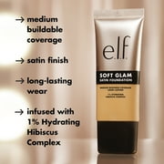 e.l.f. Soft Glam Satin Foundation, 14 Fair Cool, 1 fl oz