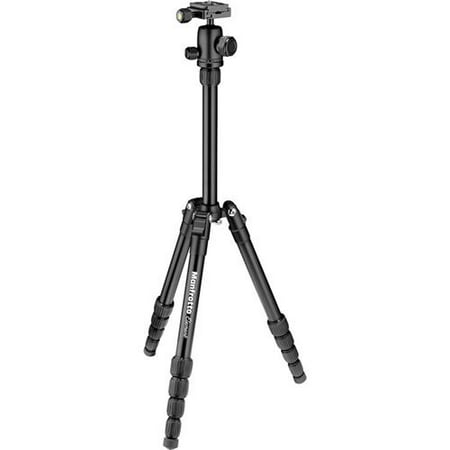 Manfrotto Element Traveler Small 5-Section Aluminum Tripod with Ball Head, Holds 8.8 Lbs, Extends to 53