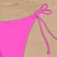 thumbnail image 4 of Swim Shorts For Womens Full Coverage Swim Bottoms Pink Mid Rise Bikini Bottom Swim Suit For Women, 4 of 5