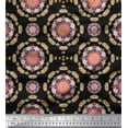 thumbnail image 1 of Soimoi Cotton Duck Fabric Floral Mandala Print Fabric by The Yard 42 Inch Wide, 1 of 3