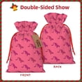 thumbnail image 2 of Naloa Leopard Print Drawstring Christmas Bags, 3D Xmas Gift Bags, Christmas Wrapping Bags, Xmas Goodie Bags, Treat Pouch Bags, Party Favor Bags-Medium, 2 of 9