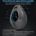 thumbnail image 6 of Rechargeable Wireless Vertical Mouse With Screen Display  Ergonomic Mice 6 Button Progammable Gaming Mouse for Gamer Desktop, 6 of 7