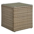 thumbnail image 2 of Modway Convene Outdoor Rattan Weave/Aluminum Frame Patio End Table in Brown, 2 of 7