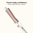 thumbnail image 3 of Conair Double Ceramic 1-Inch Curling Iron, White/Rose Gold, 1 Count, 3 of 9