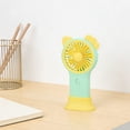 thumbnail image 1 of weibbin Mini Cat Shaped Handheld Fan with Colorful Lights USB Rechargeable Pocket Sized Portable Quiet Cooling, 1 of 5