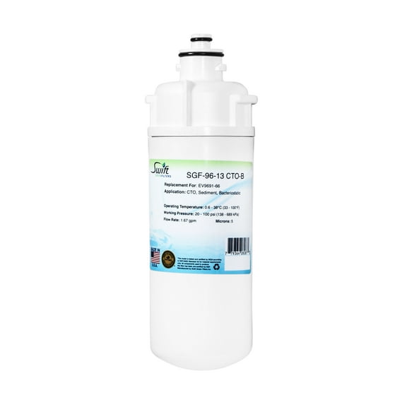 Swift Green Filters SGF-96-13 CTO-B Replacement Water Filter for Everpure EV9691-66 (1 Pack)