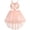 Pale Pink, variant on Flower Girls Dress Bow Tie Hi-low Wedding Party 6 Years