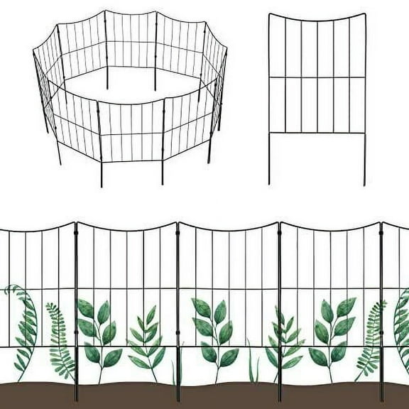 Decorative Garden Fence 24inx10ft Flower Edging for Landscape Patio Yard Garden