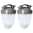 thumbnail image 1 of Blendin Pièces de Rechange, Compatible avec Nutribullet Mélangeur Extracteur de Jus 600W et 900W (2 Courts 2 à Couvercle Rabattable), 1 of 1