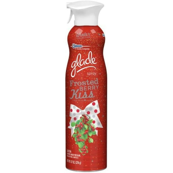 Glade Air Freshener Spray - Frosted Berry Kiss - Net Wt. 9.7 Oz (274 G) - Pack Of 2