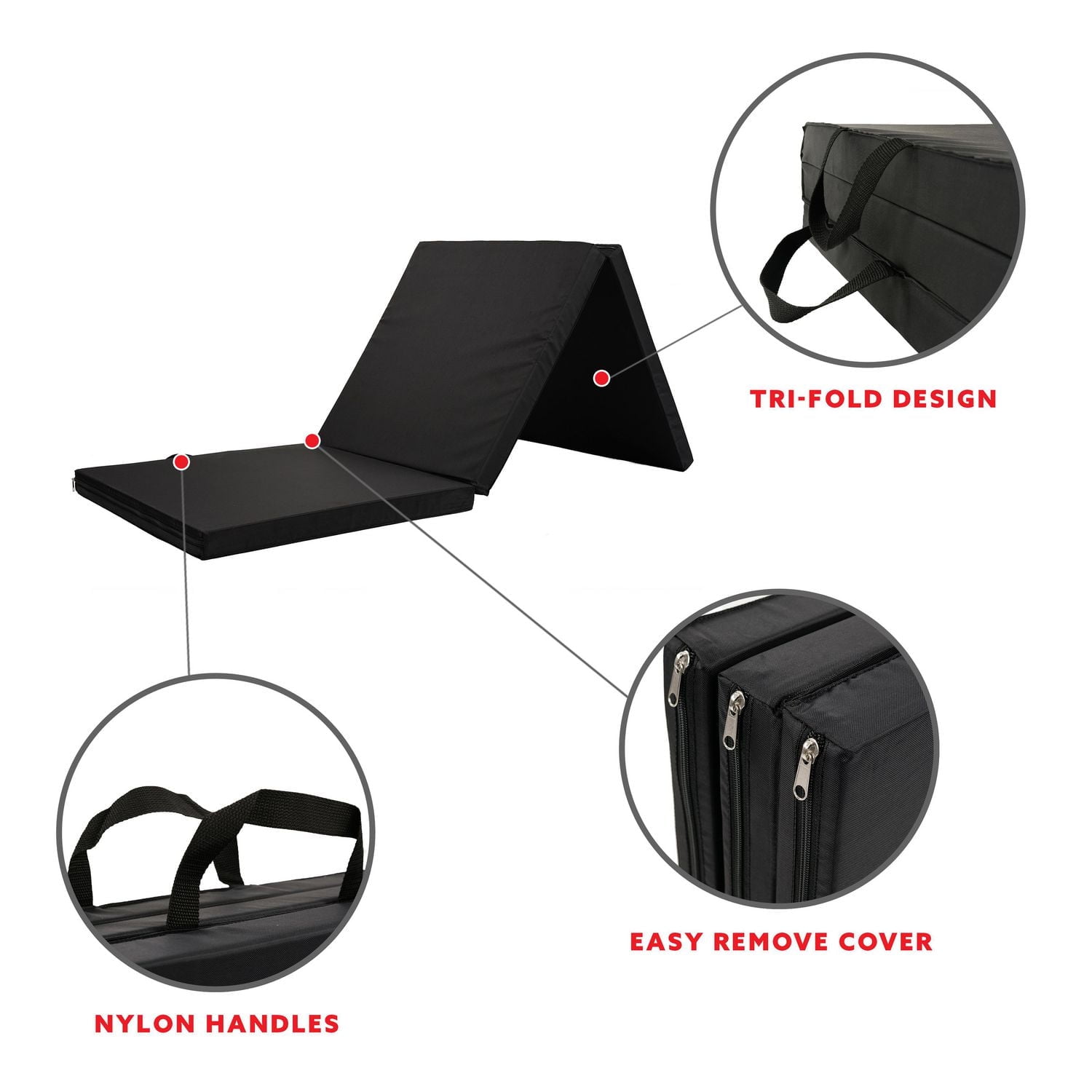 Sunny Health & Fitness Tri-Fold Exercise Mat