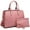 Buffalo-Pink, variant on Dasein Women Satchel Handbags Shoulder Purses Totes Top Handle Bags With Matching Wallet