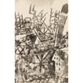 thumbnail image 3 of Paul Klee 13x18 Black Modern Framed Museum Art Print Titled - The War Steps Over a Village (1914), 3 of 5