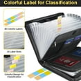 thumbnail image 2 of 2025 New File Folder,, 13pocket Large Capacity A4 Fireproof and Waterproof Files Folders ,Waterproof Foldable Accordion Document Storage Bag with Zipper & Label Card, 2 of 8