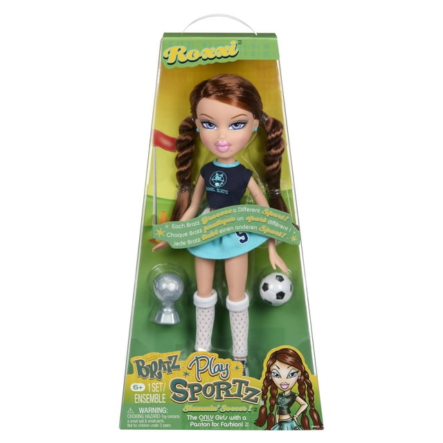 Bratz Muñeca de Moda Play Sportz Roxxi (Fútbol) con Accesorios