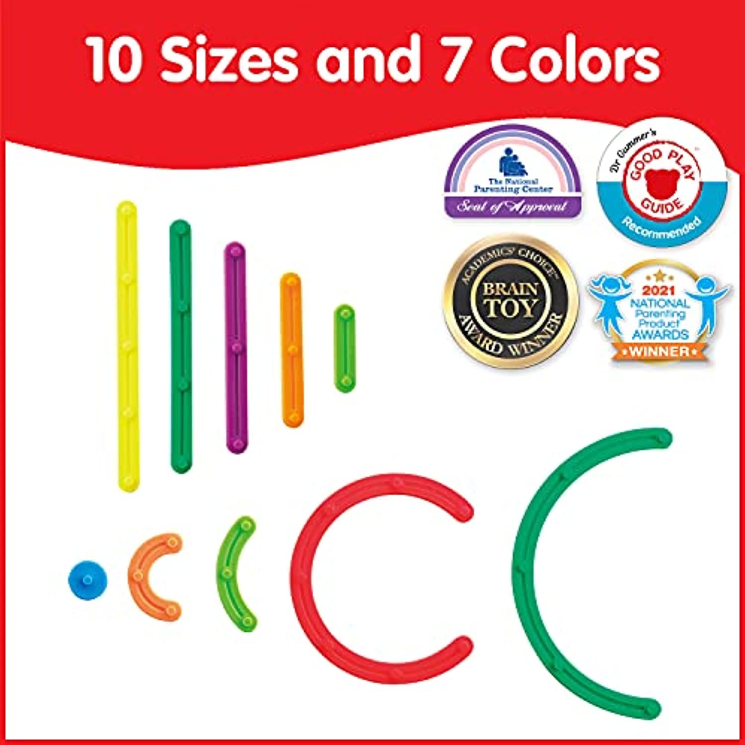 edxeducation GeoStix Letter Construction Set - 200 Connecting Sticks - 50 Activities