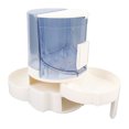 thumbnail image 4 of Comedero automático para perros y gatos, de doble capa, con compartimentos separados para agua seca y húmeda, con rotación y dispensador de agua para mascotas pequeñas y medianas, color azul claro., 4 of 14