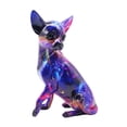 thumbnail image 4 of Escultura de perro, figura artística, delicado y encantador adorno, grafiti colorido, chihuahua Estilo B, 4 of 9